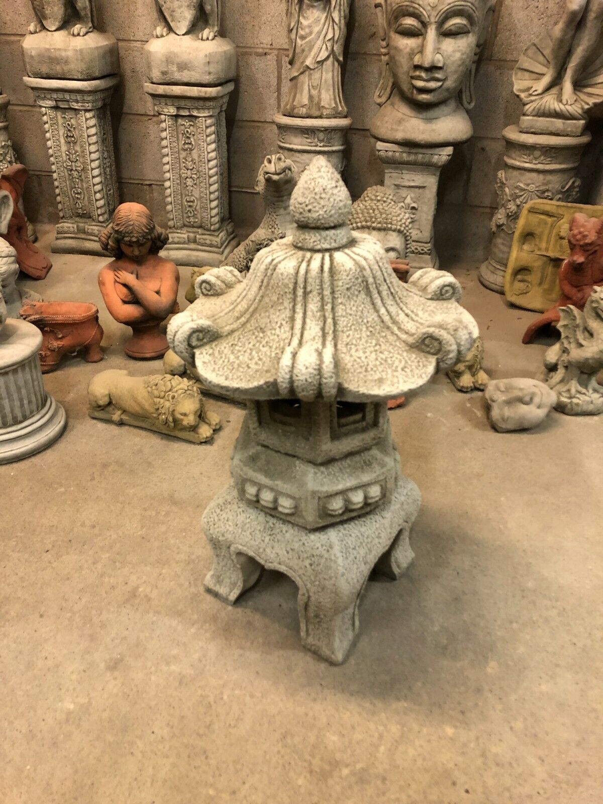 Stone Chinese Style Pagoda Lantern