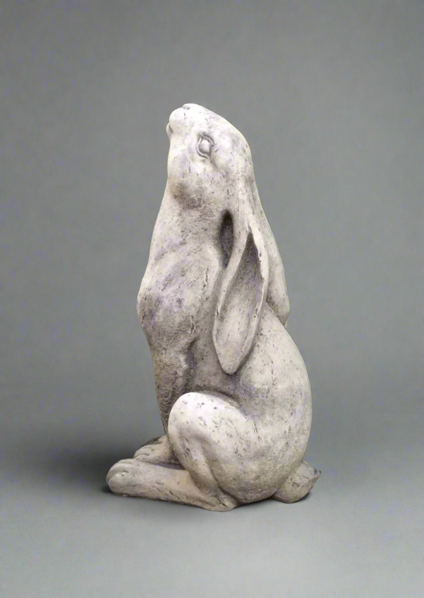Stone Moongazing Hare Statue
