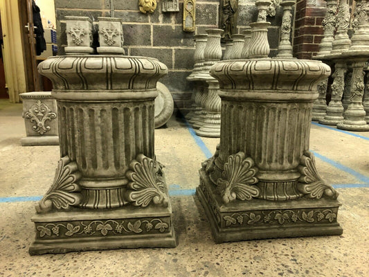 Pair of Stone Classical Style Plinths