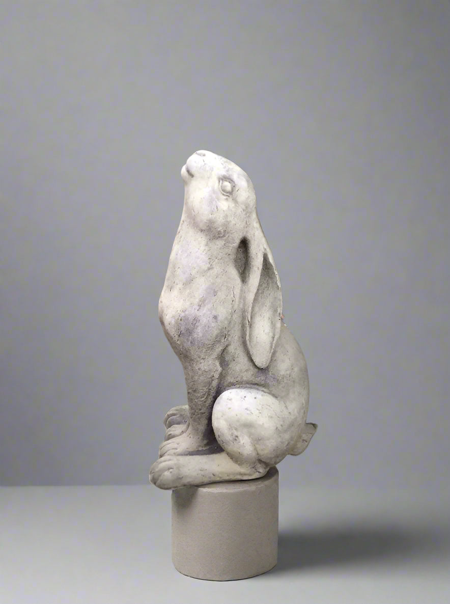 Stone Moongazing Hare Statue