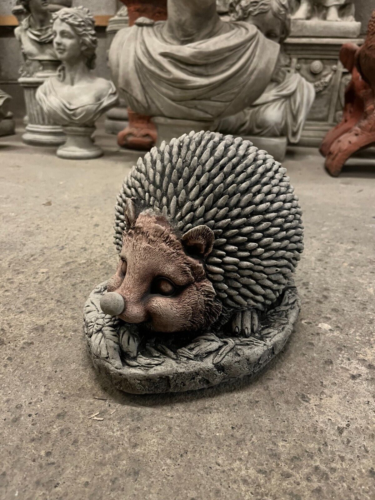 Small Stone Hedgehog Ornament