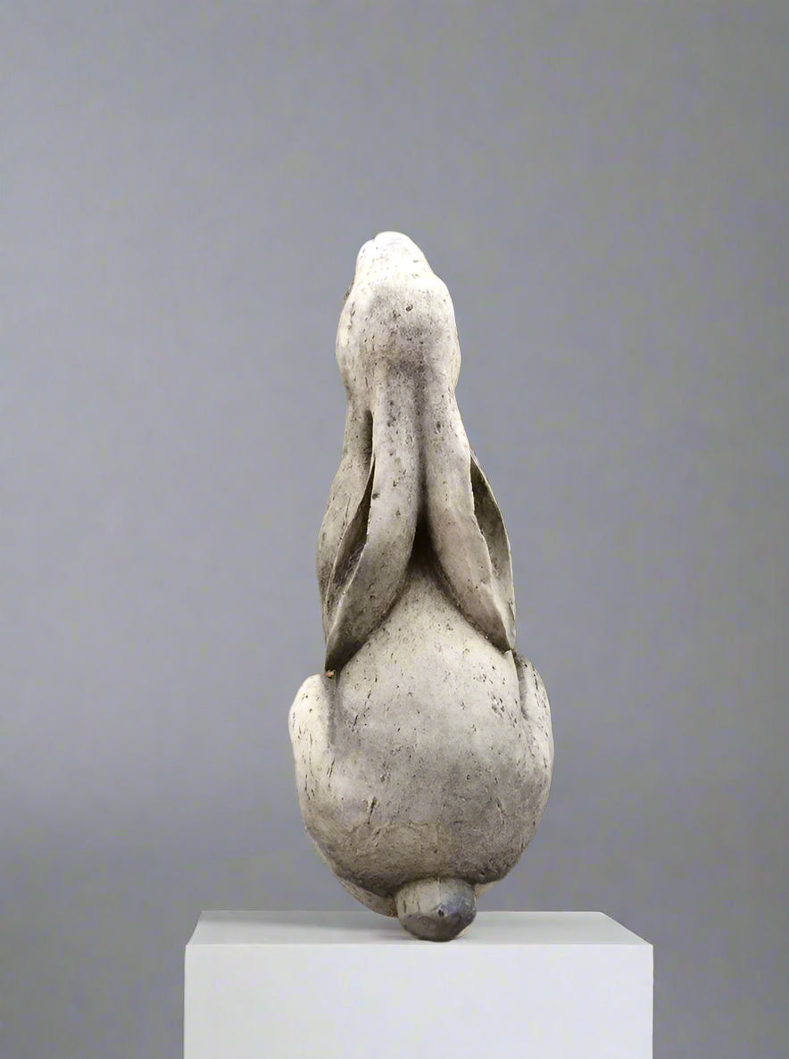 Stone Moongazing Hare Statue