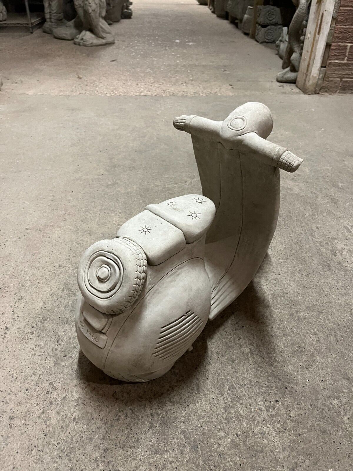 Stone Vesper Motorbike Ornament