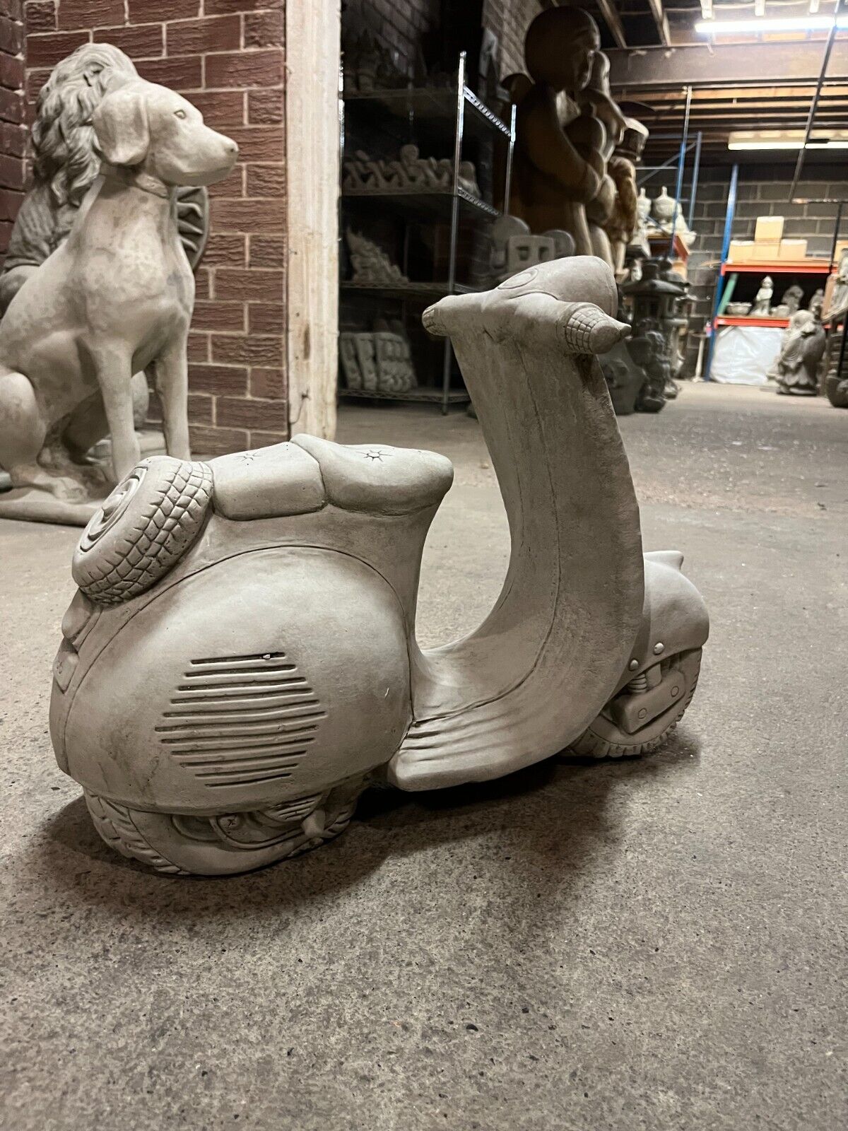 Stone Vesper Motorbike Ornament