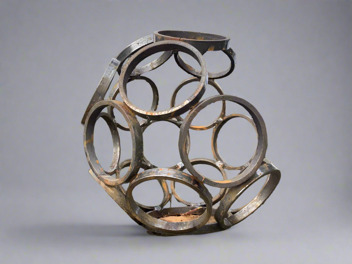 Rustic Small Sphere Sculpture