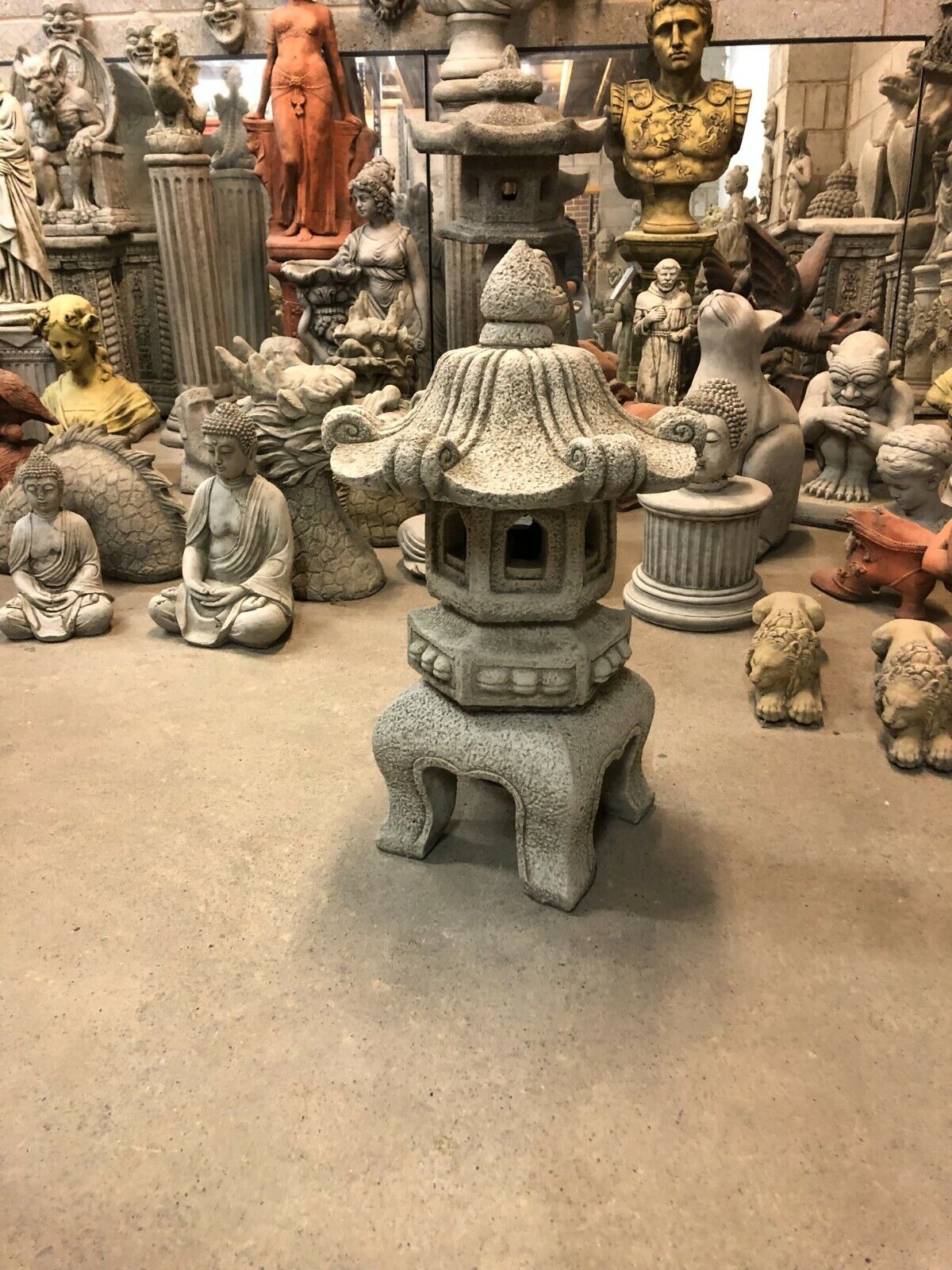 Stone Chinese Style Pagoda Lantern