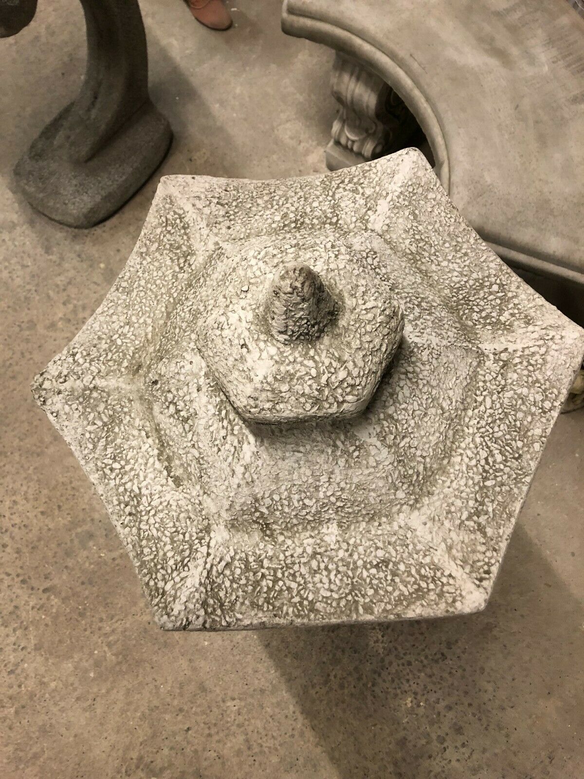 Pair of Stone Pagoda Lantern Statues