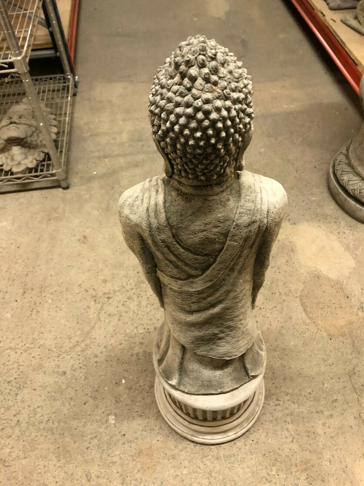 Durable Stone Buddha Garden Statue with Candle Holder