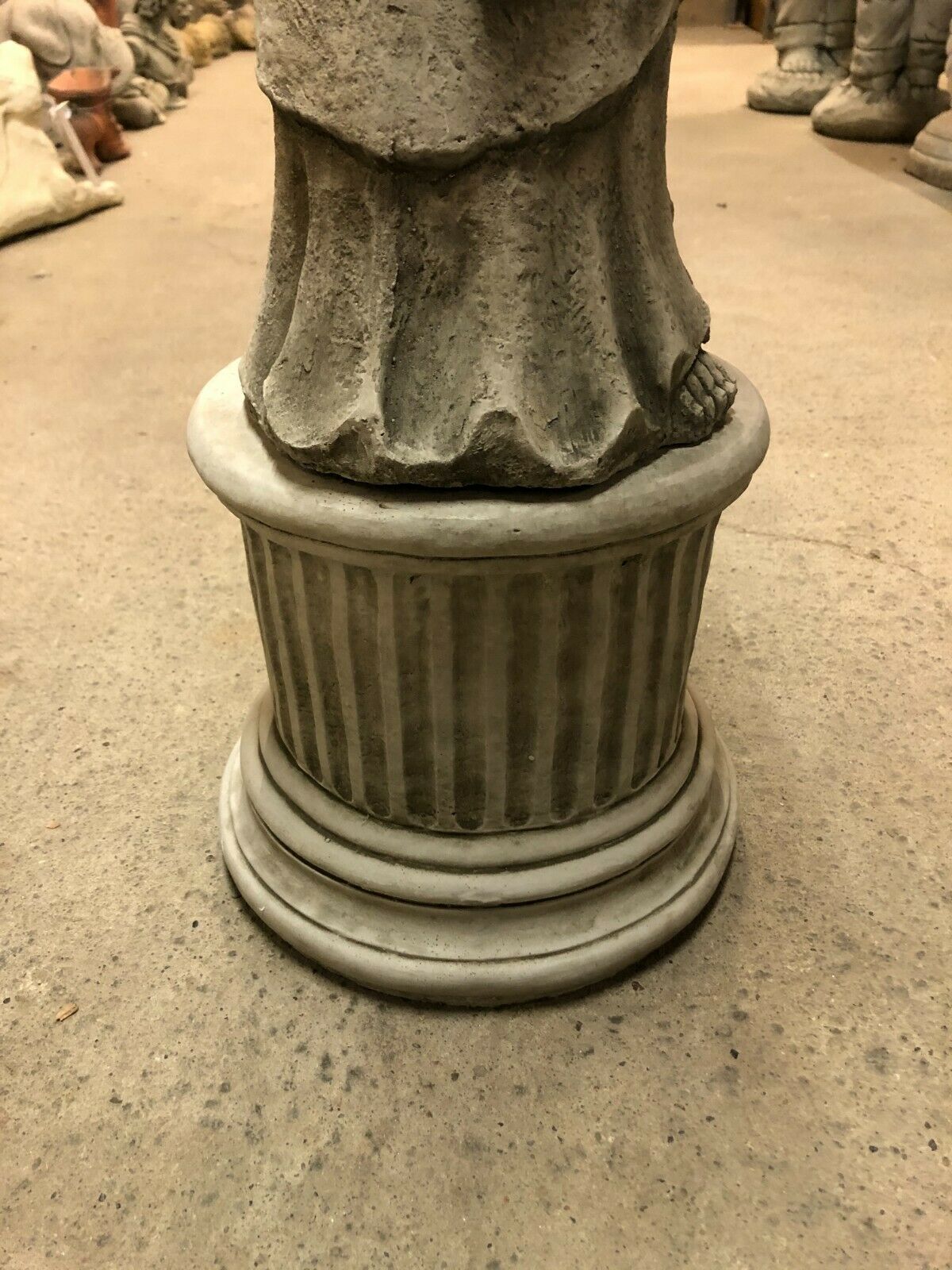 Durable Stone Buddha Garden Statue with Candle Holder