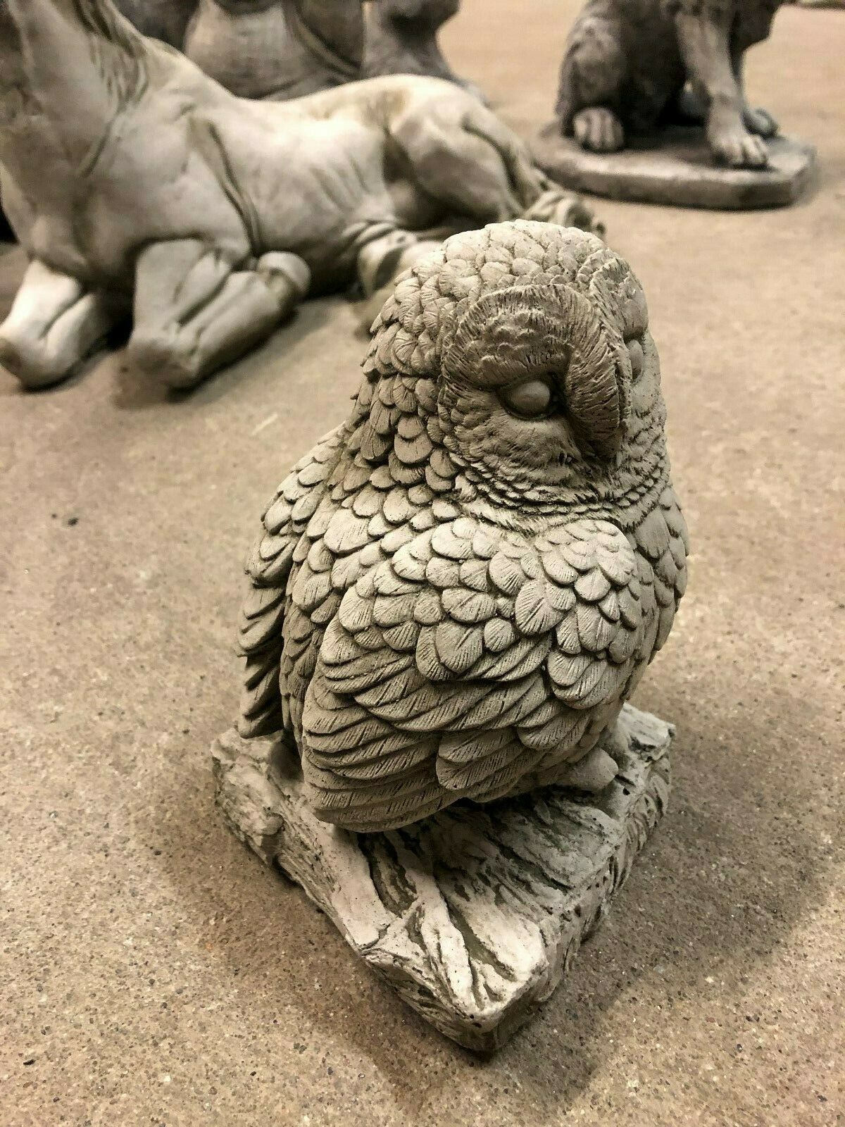 Stone Owl on Log Ornament