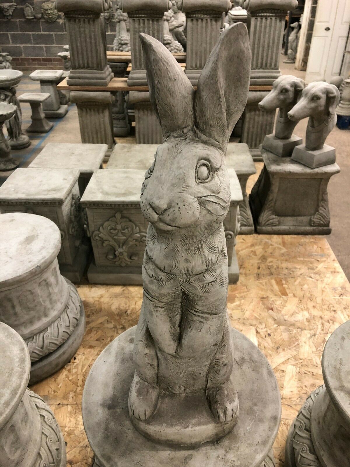 Stone Bunny Rabbit Ornament