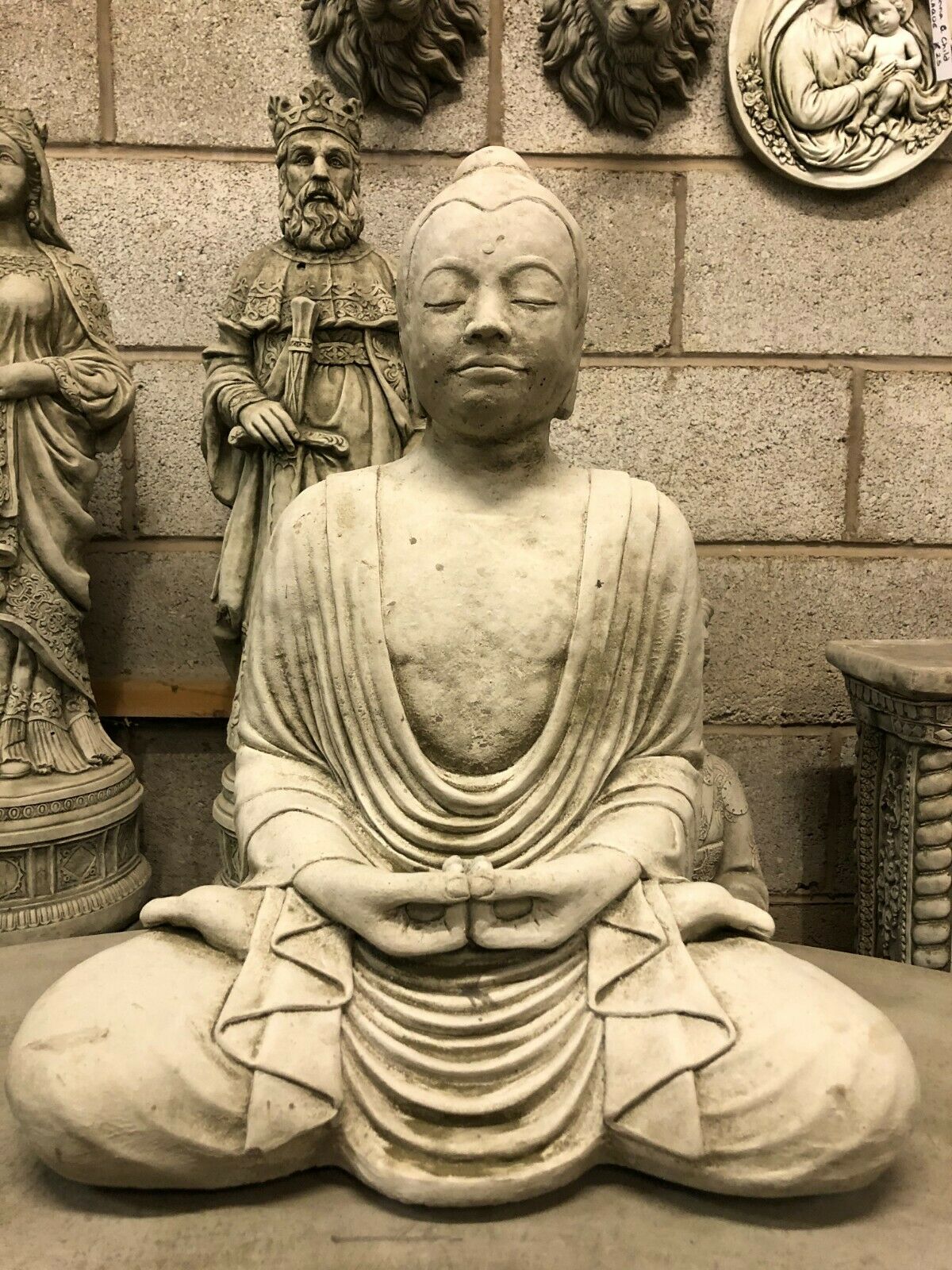 Meditation Buddha Garden Statue for Calm Reflection