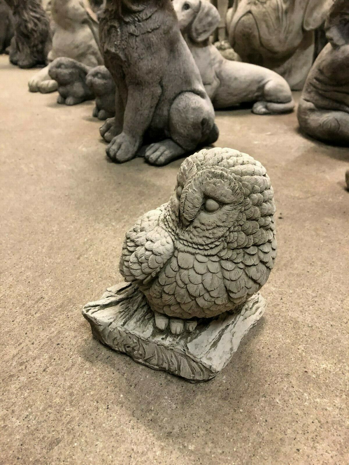 Stone Owl on Log Ornament