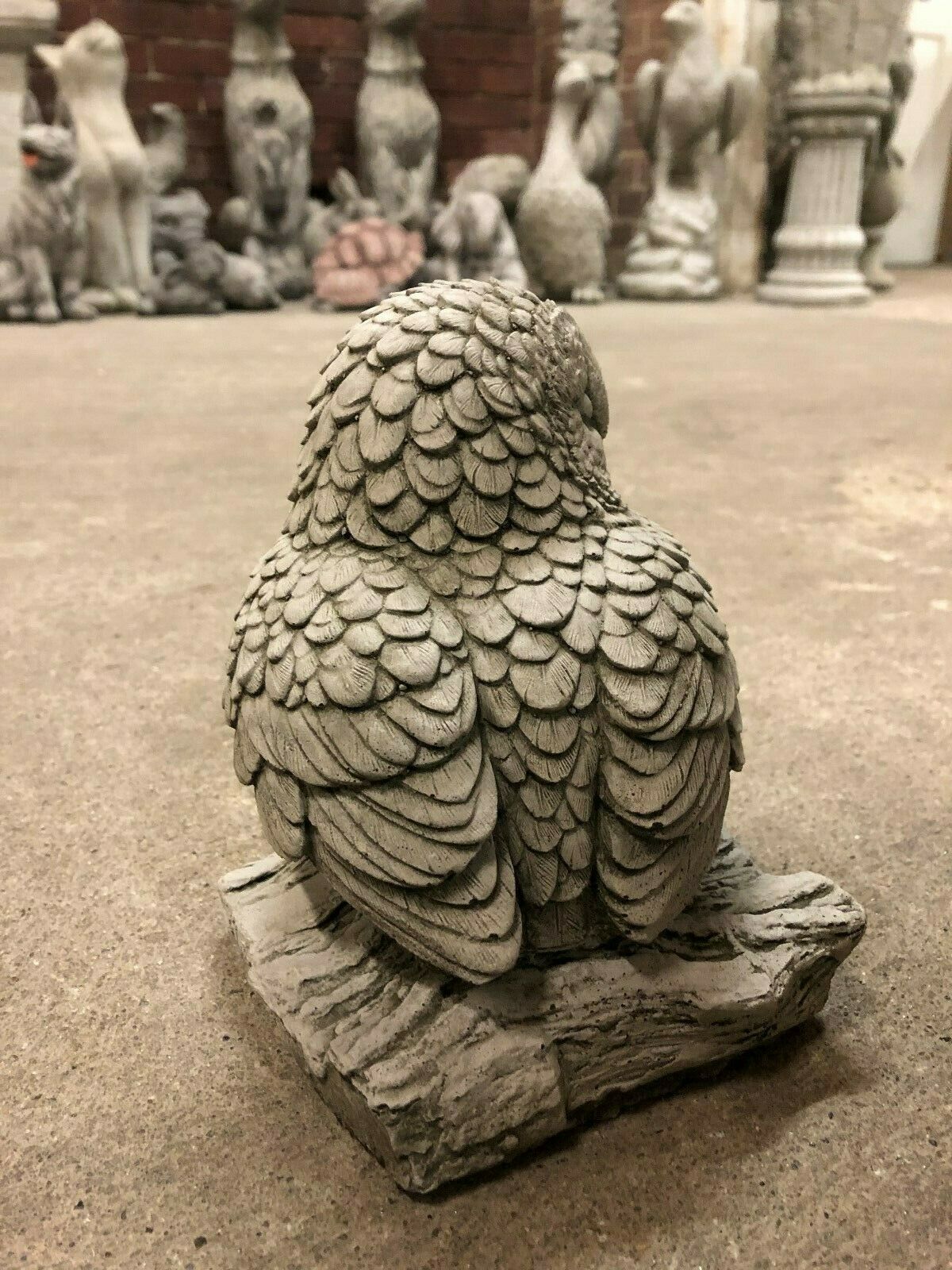 Stone Owl on Log Ornament