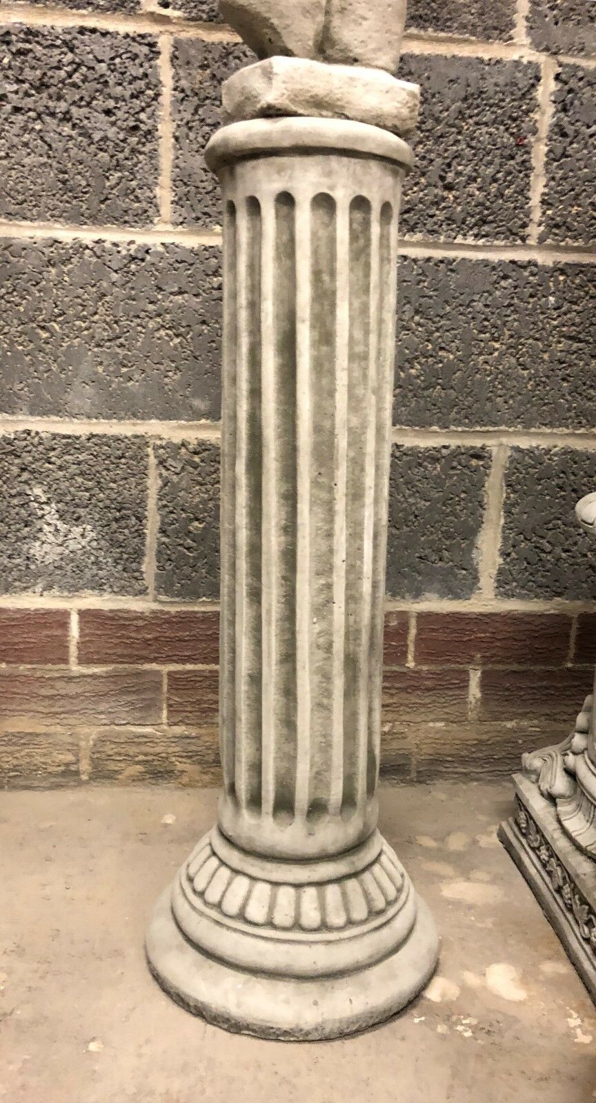 Stone Torso Statues for Gardens with Grecian Plinths