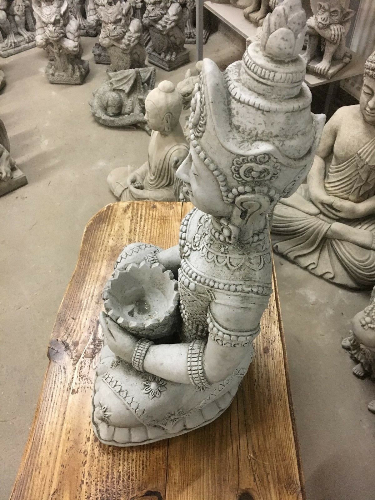 Peaceful Stone Buddha Statue for Garden Decor