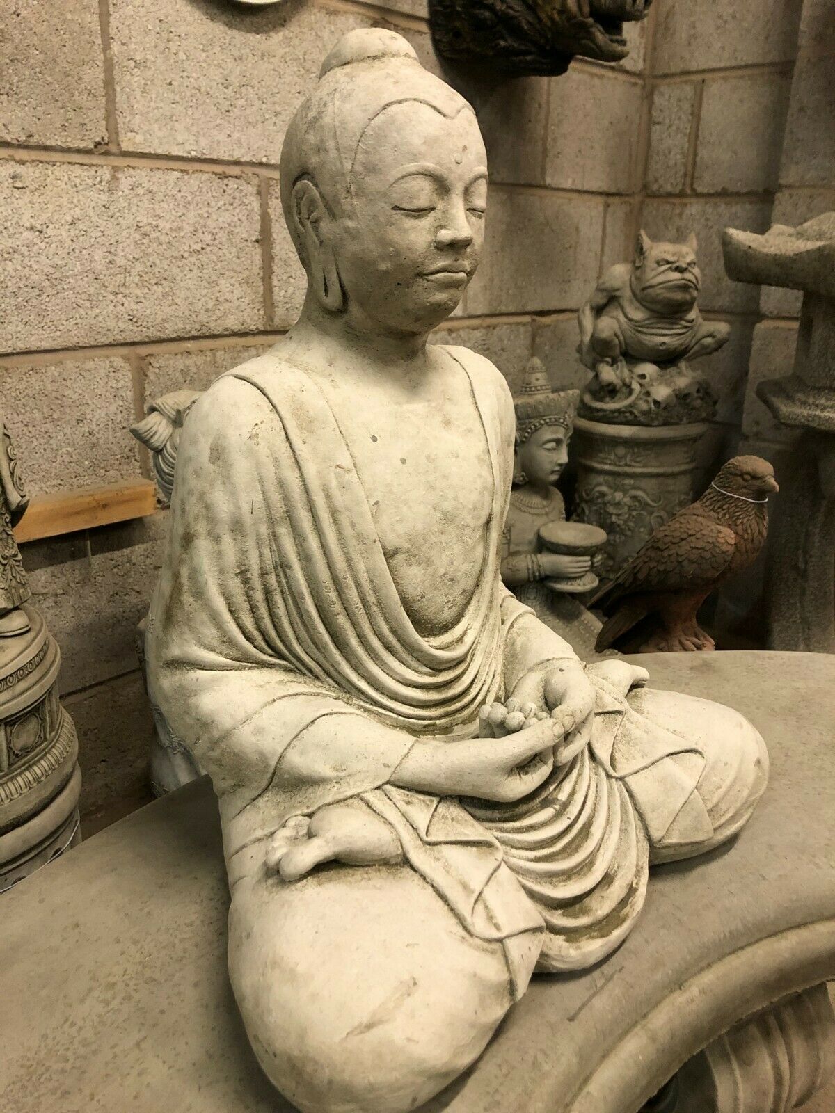 Meditation Buddha Garden Statue for Calm Reflection