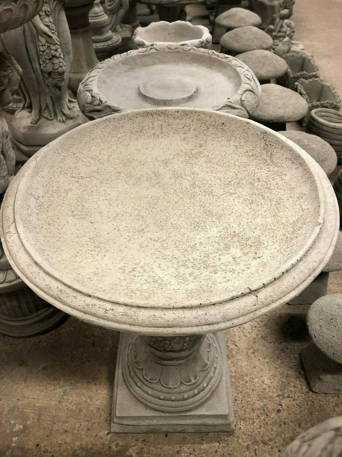 Classic Stone Garden Bird Bath with Antique Finish