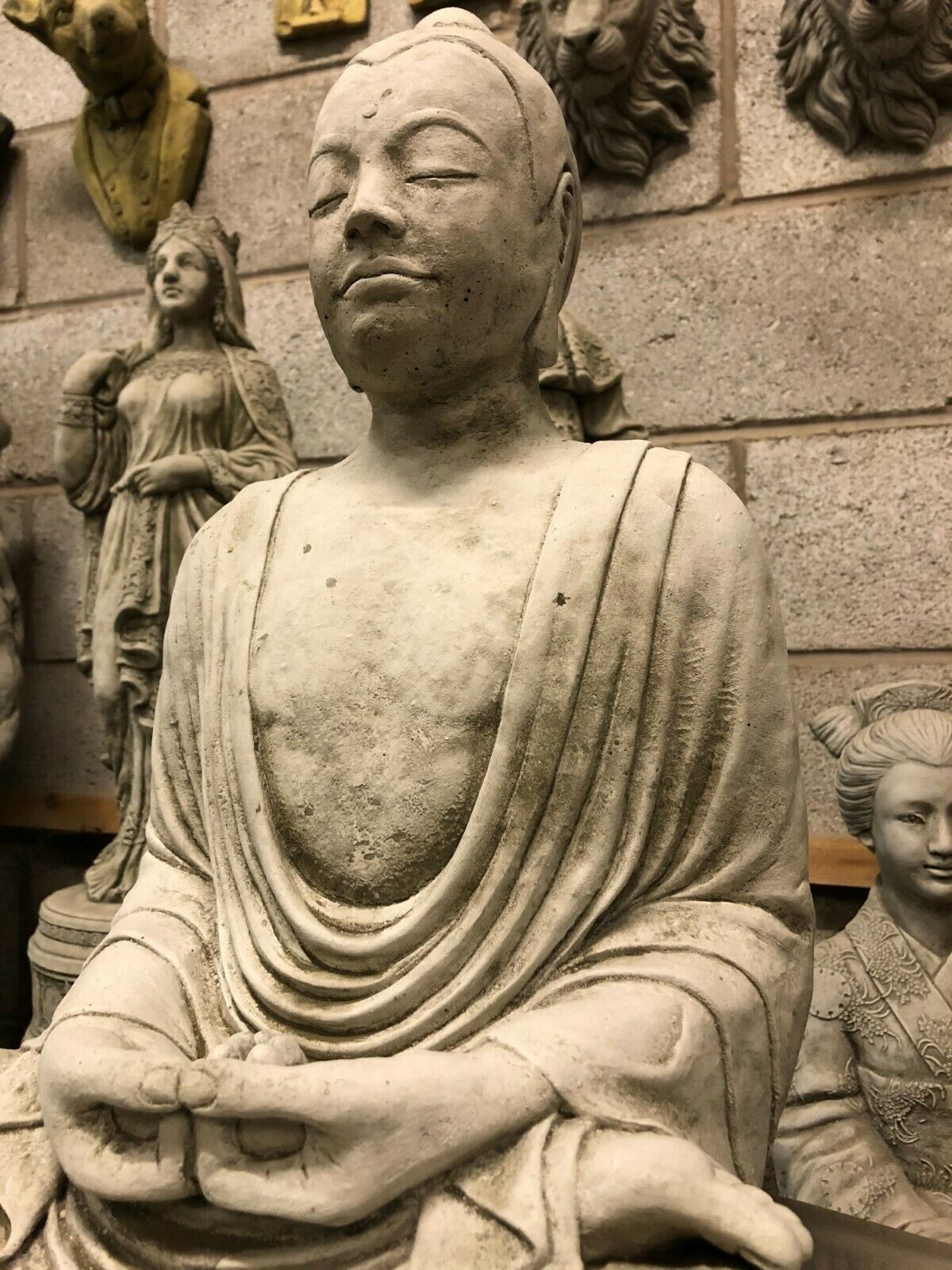 Meditation Buddha Garden Statue for Calm Reflection