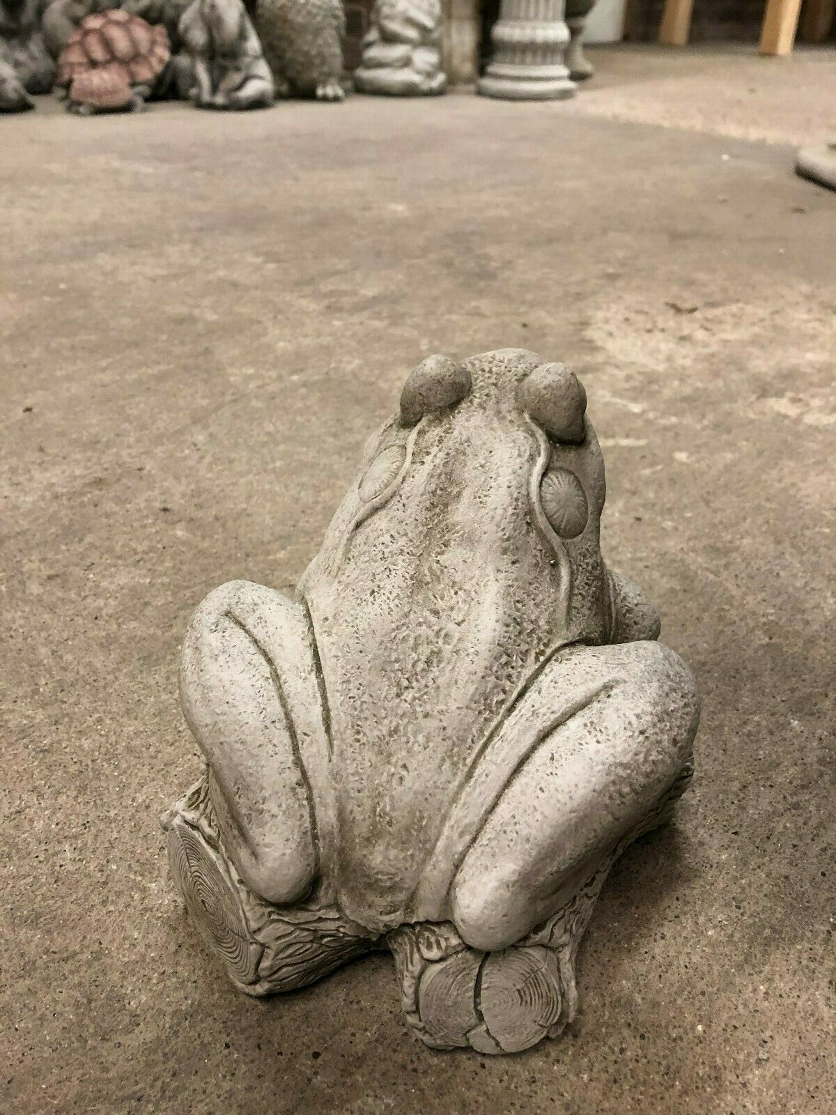 Stone Frog on Log Ornament