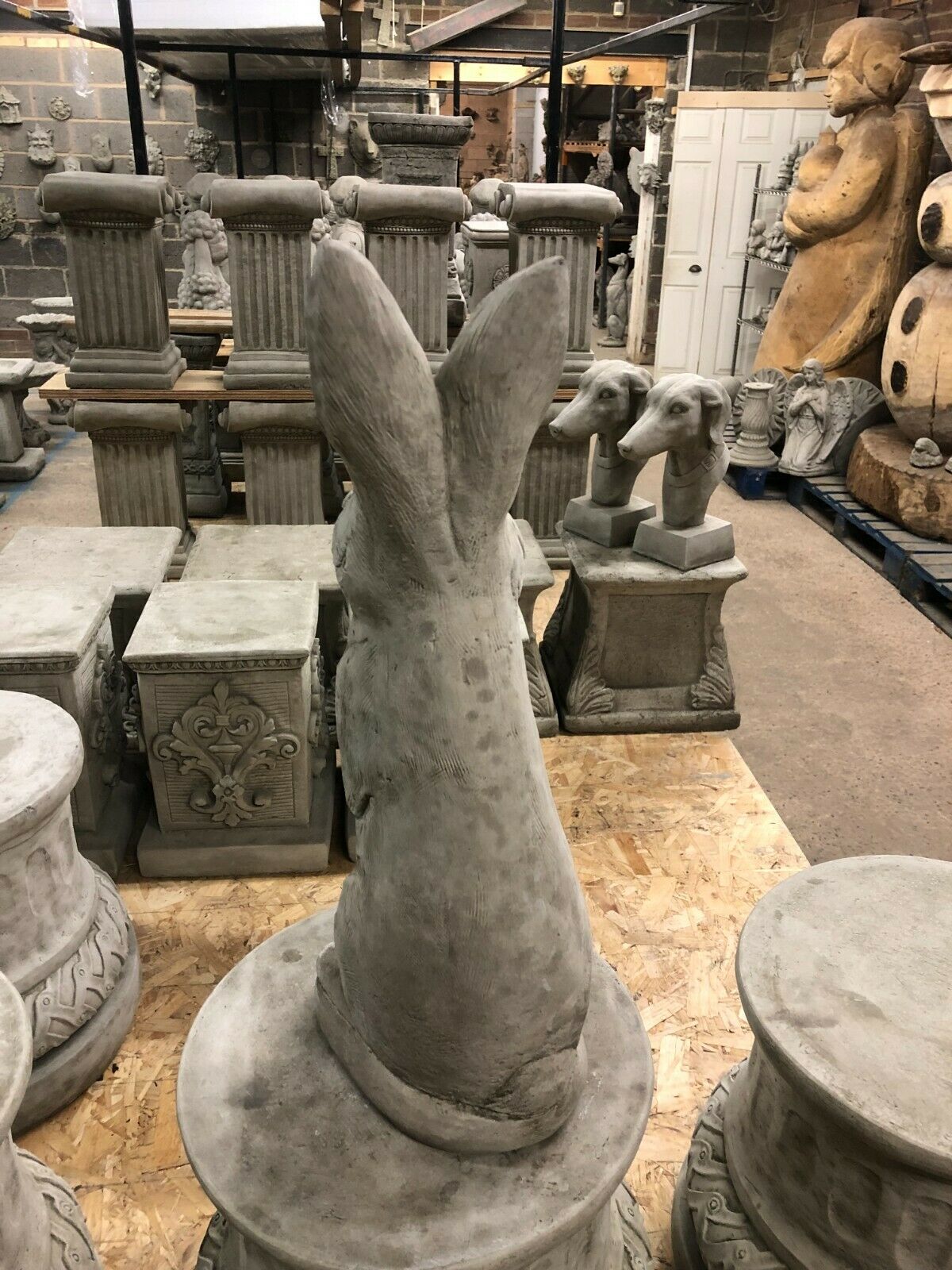 Stone Bunny Rabbit Ornament