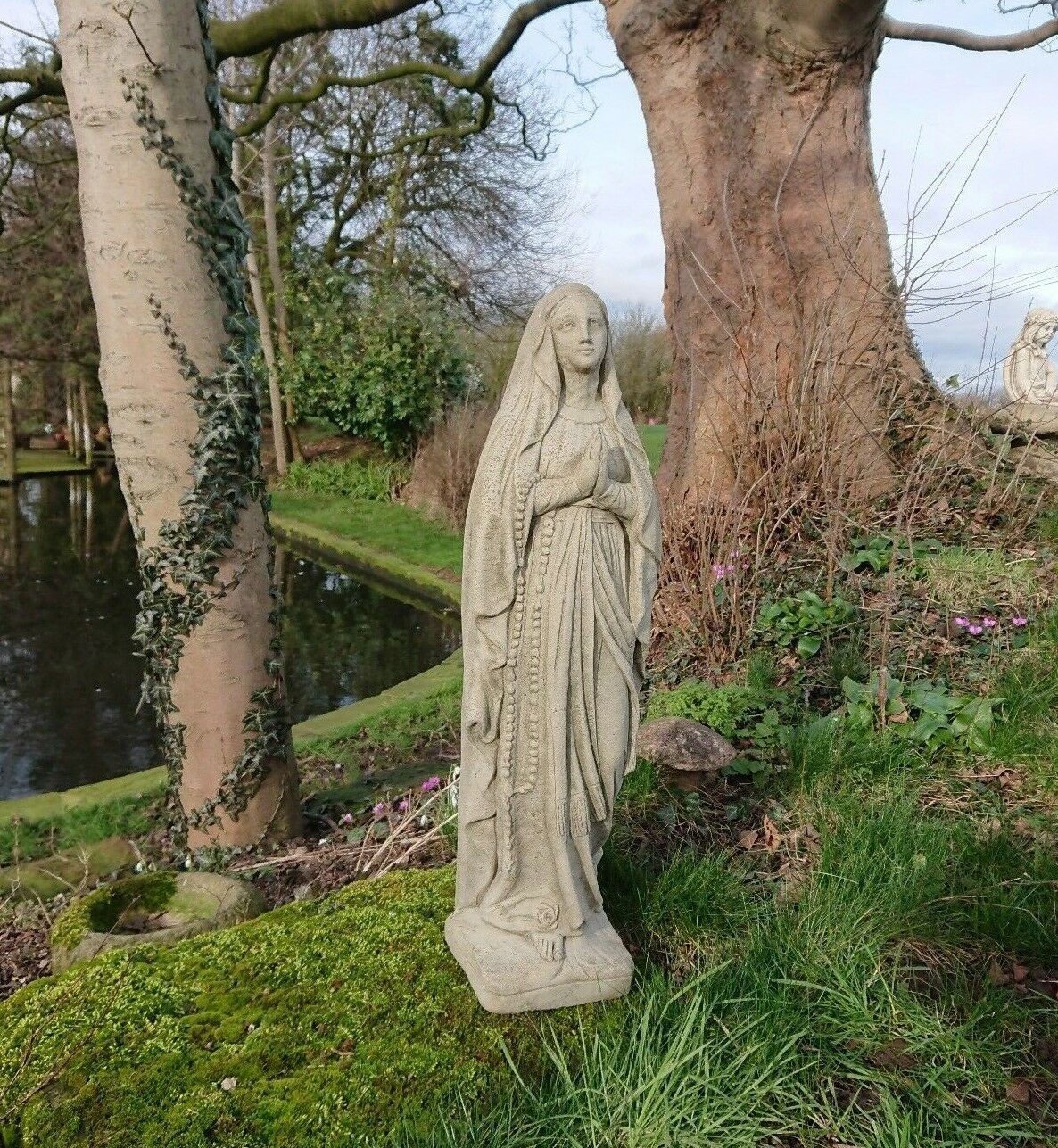 Stone Virgin Mary statue