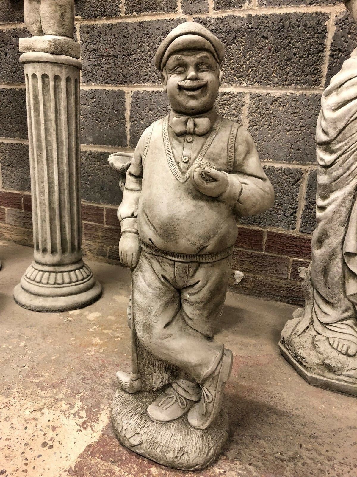 Stone Golfer Statue