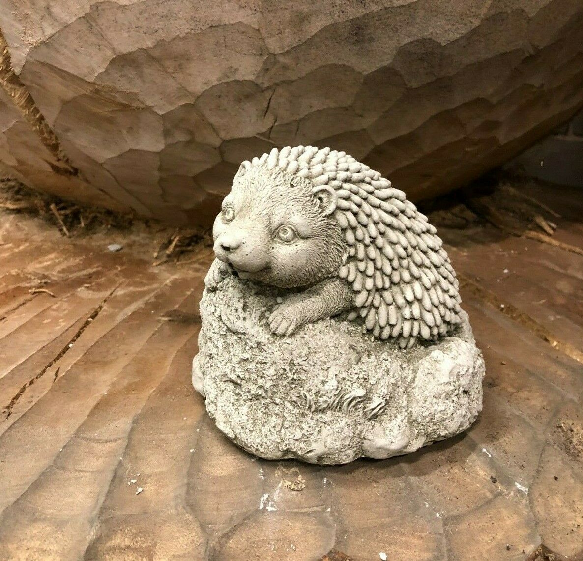 Stone Baby Hedgehog Ornament