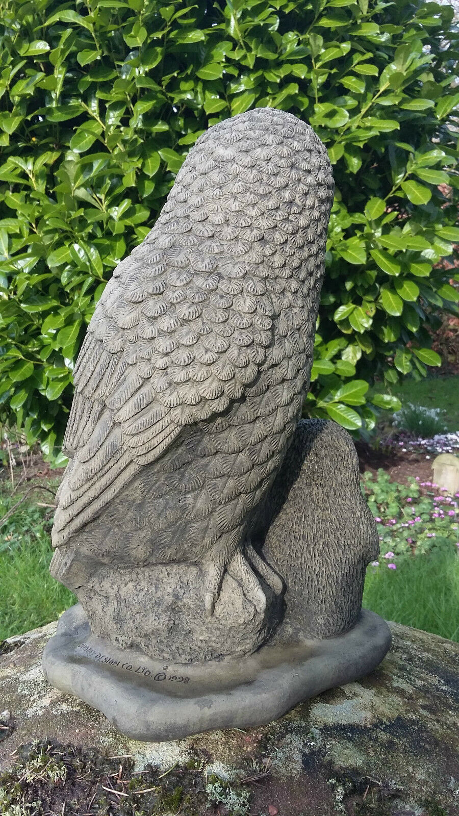 Stone Owl & Owlets Family Ornament