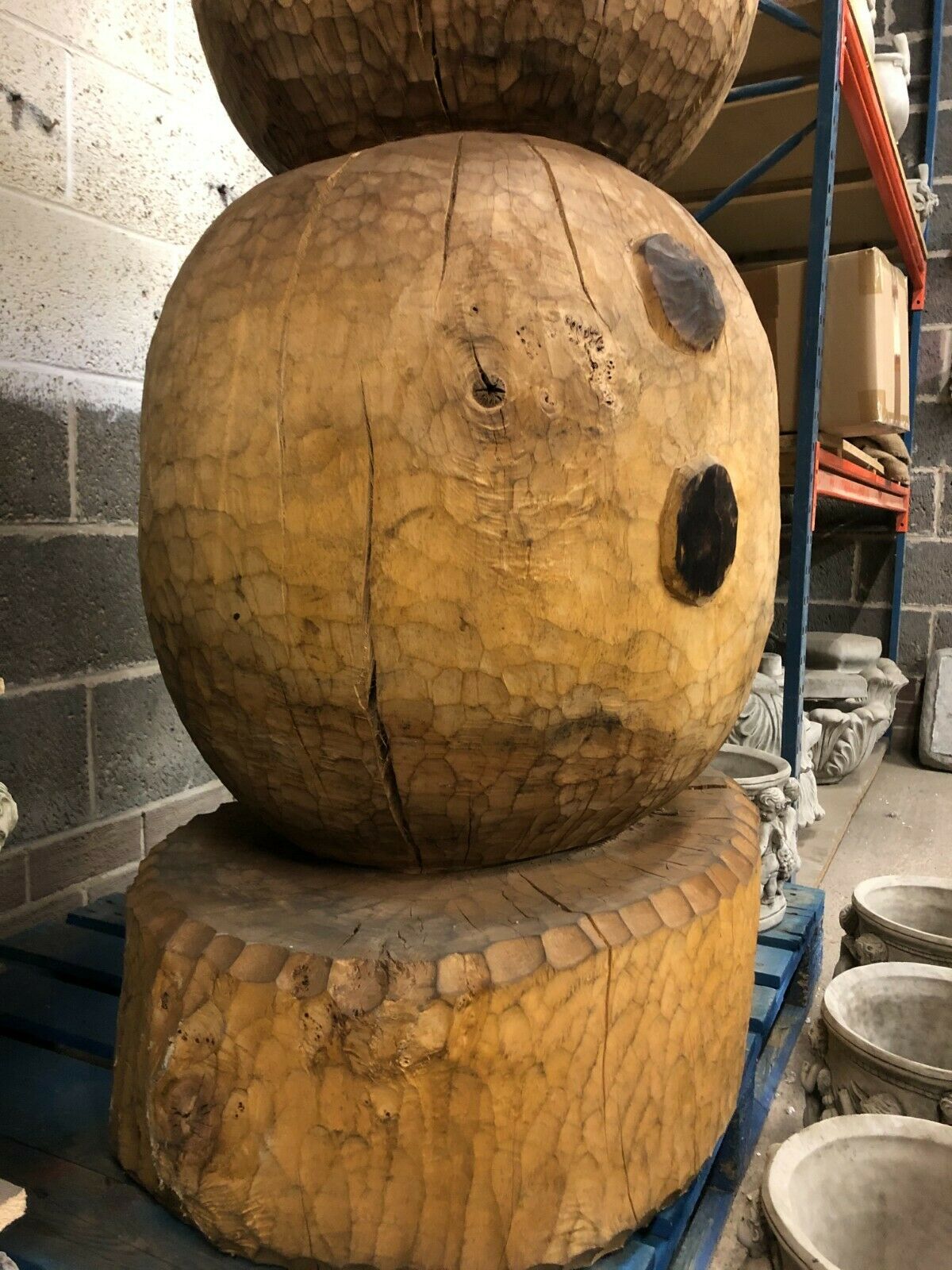 Giant Wood Olaf (Frozen) Statue