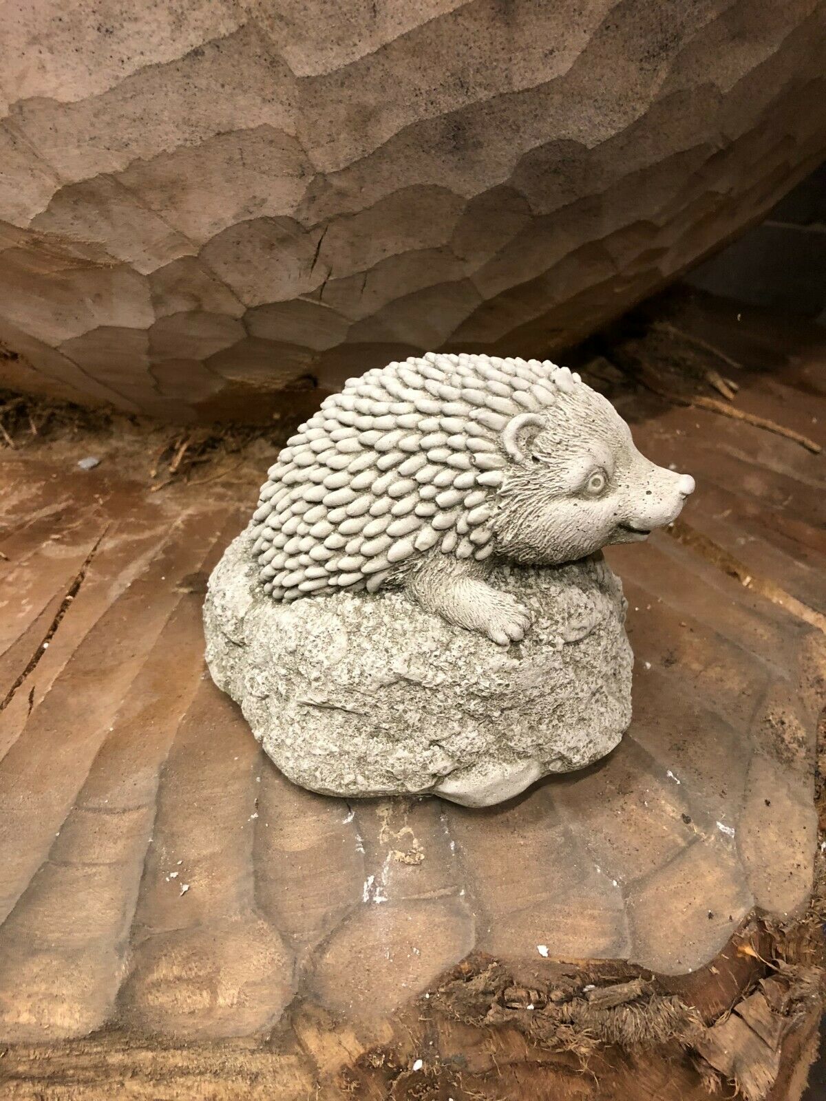 Stone Baby Hedgehog Ornament