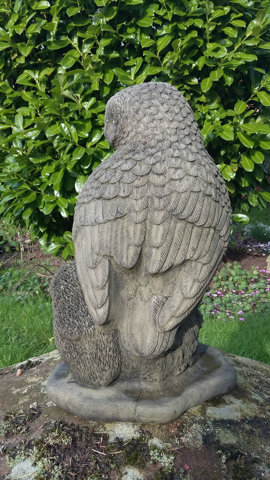 Stone Owl & Owlets Family Ornament