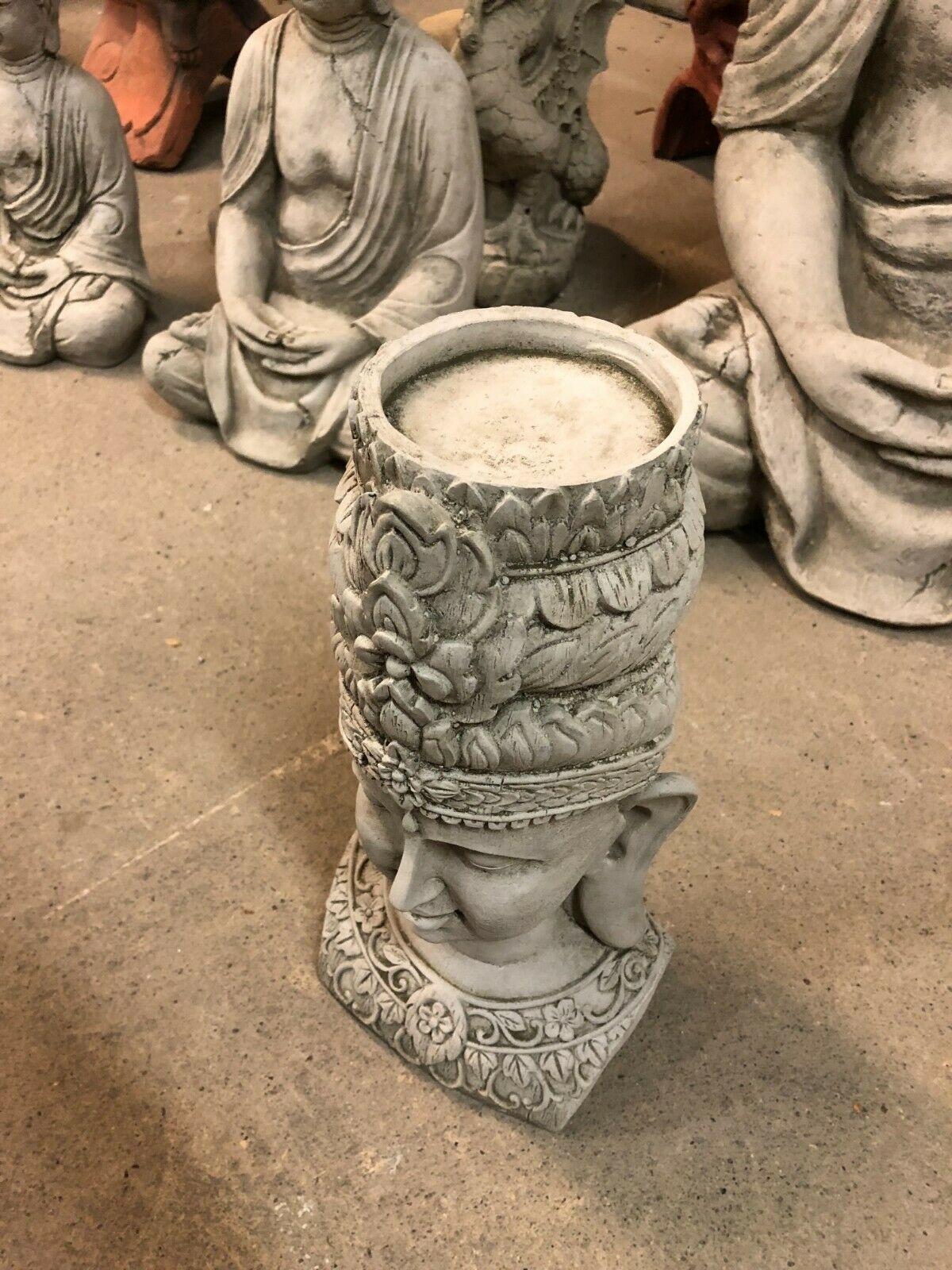 Stone Buddha's Head Ornament