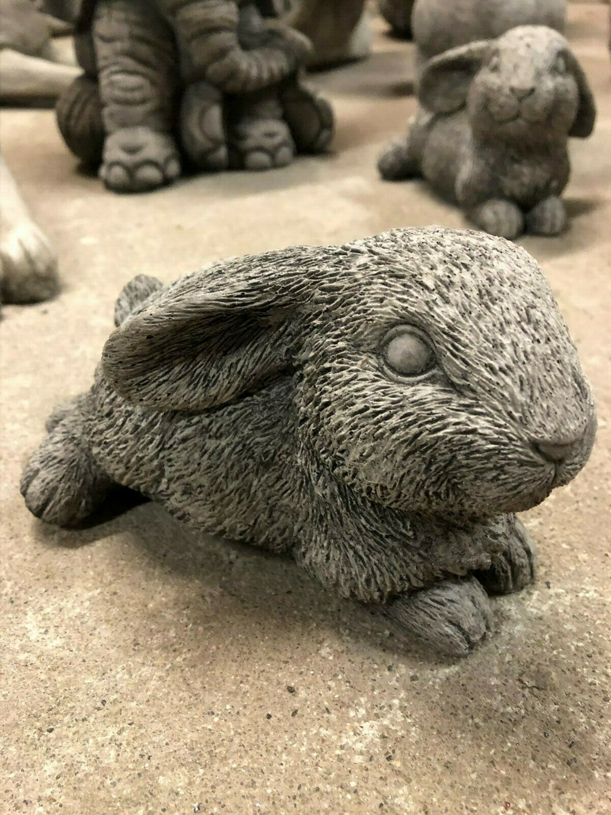 Small Stone Bunny Rabbit Ornament