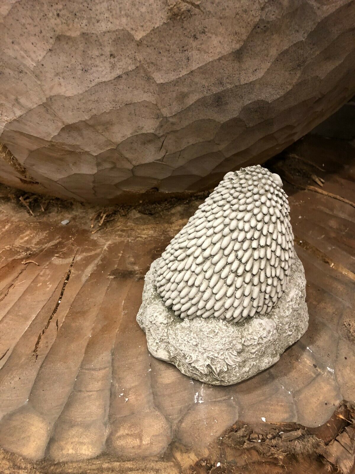 Stone Baby Hedgehog Ornament