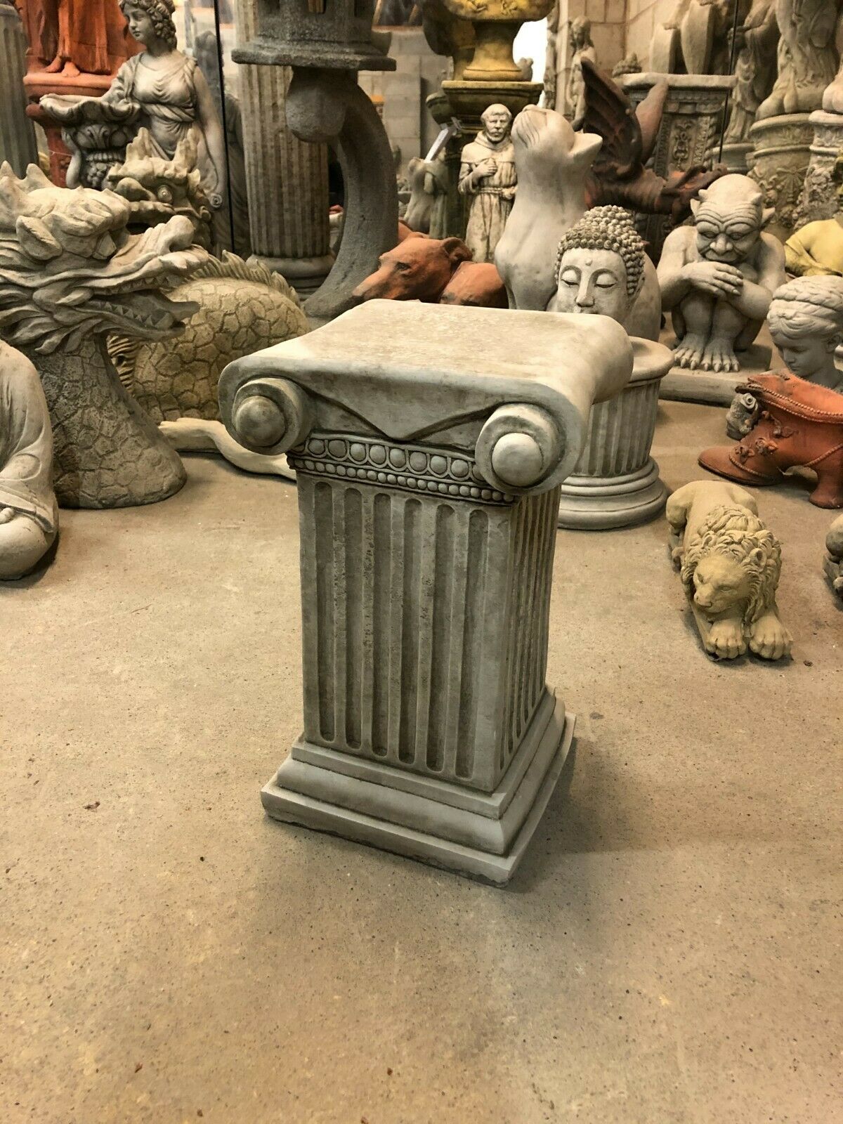 Antique Roman Stone Garden Plinth - Ideal for Statues