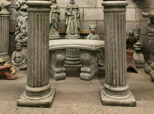 Pair of Stone Roman Column Plinths