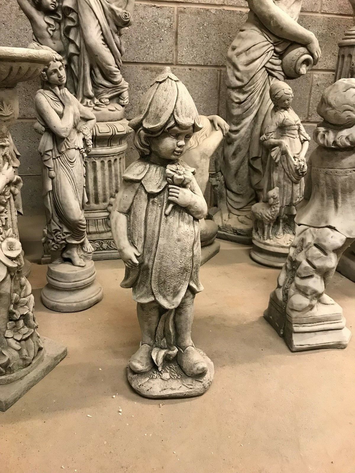 Stone Bluebell Girl Statue