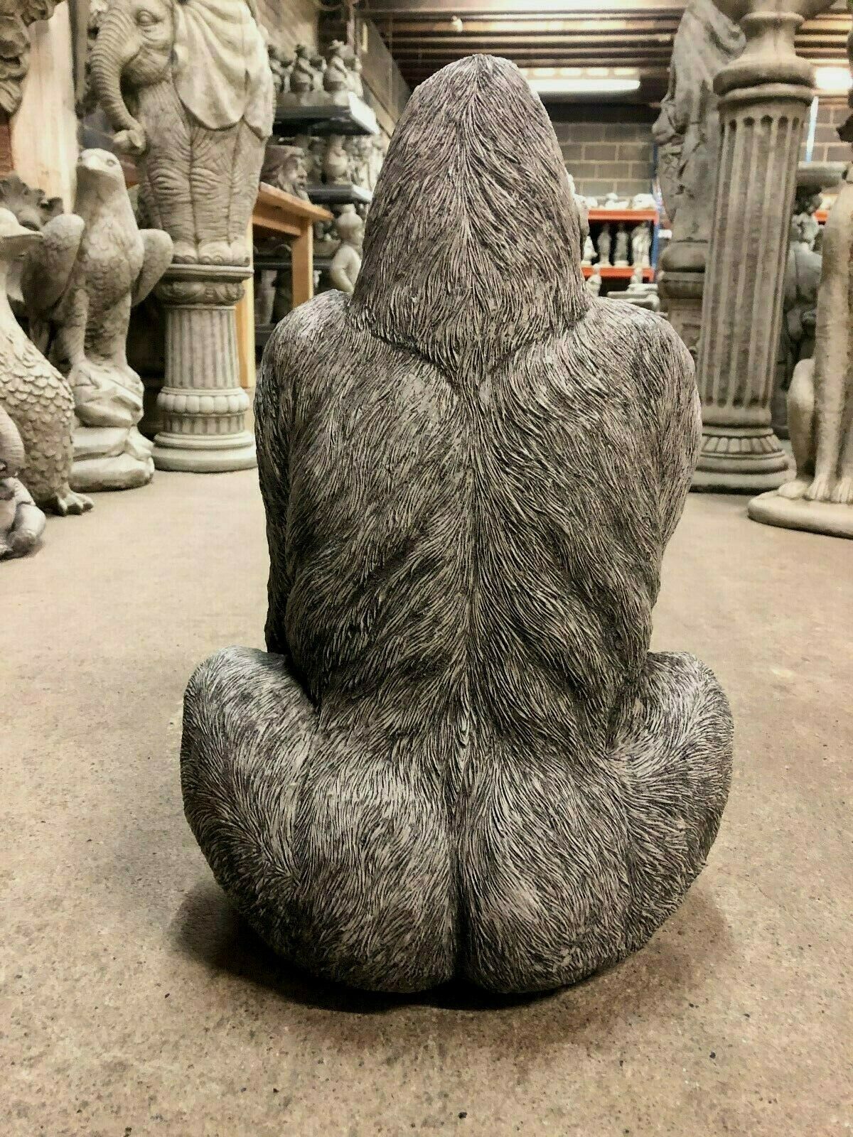 Stone Silverback Gorilla Ornament