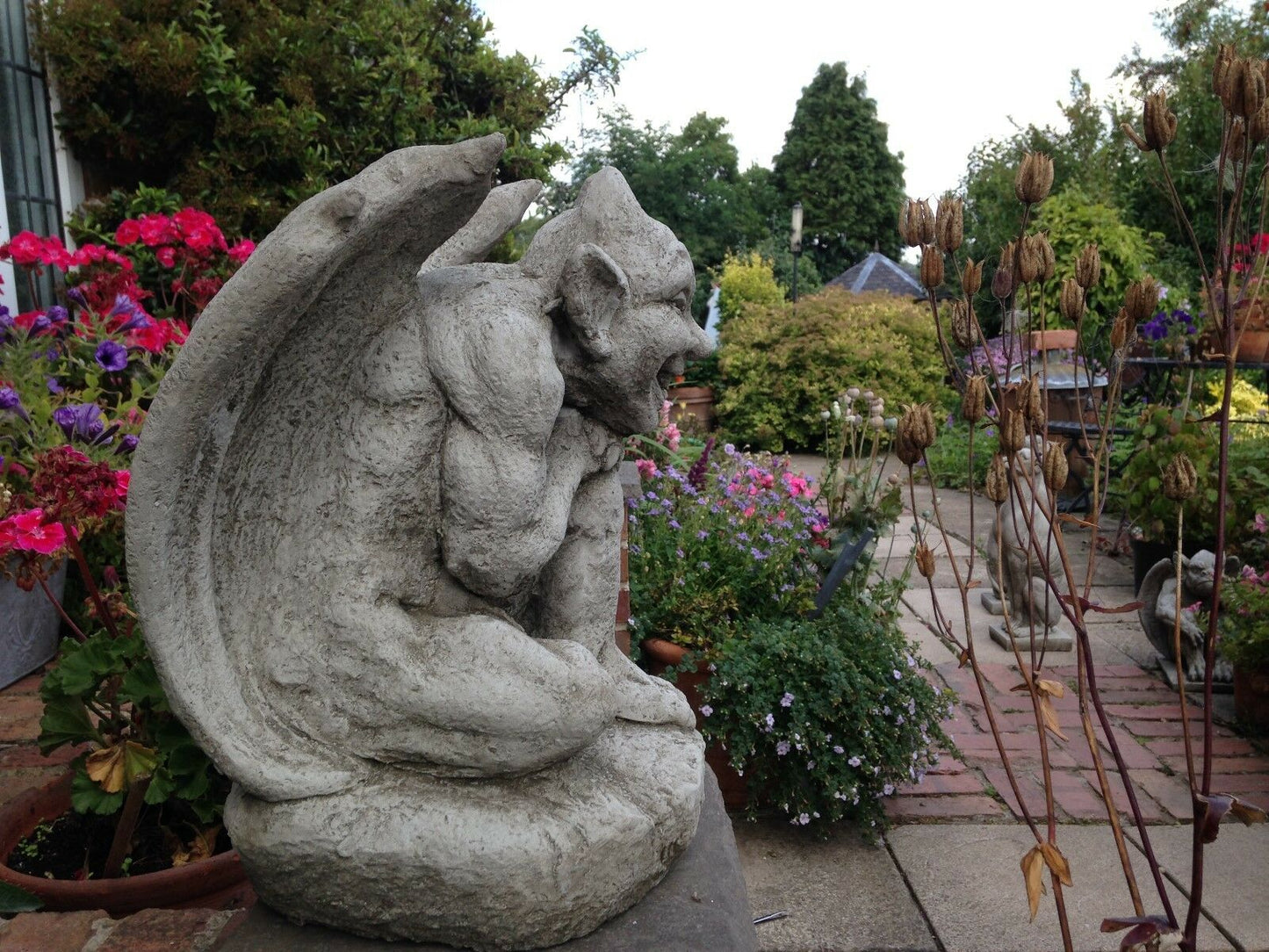 Winged Gargoyle Outdoor Ornament for Garden