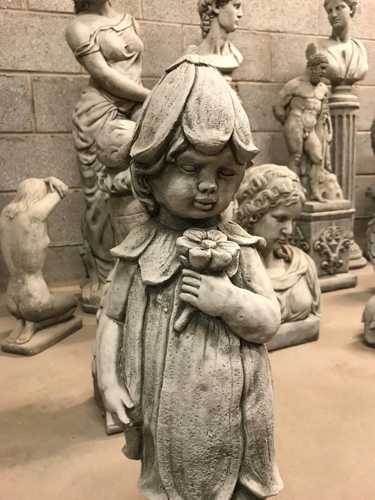 Stone Bluebell Girl Statue