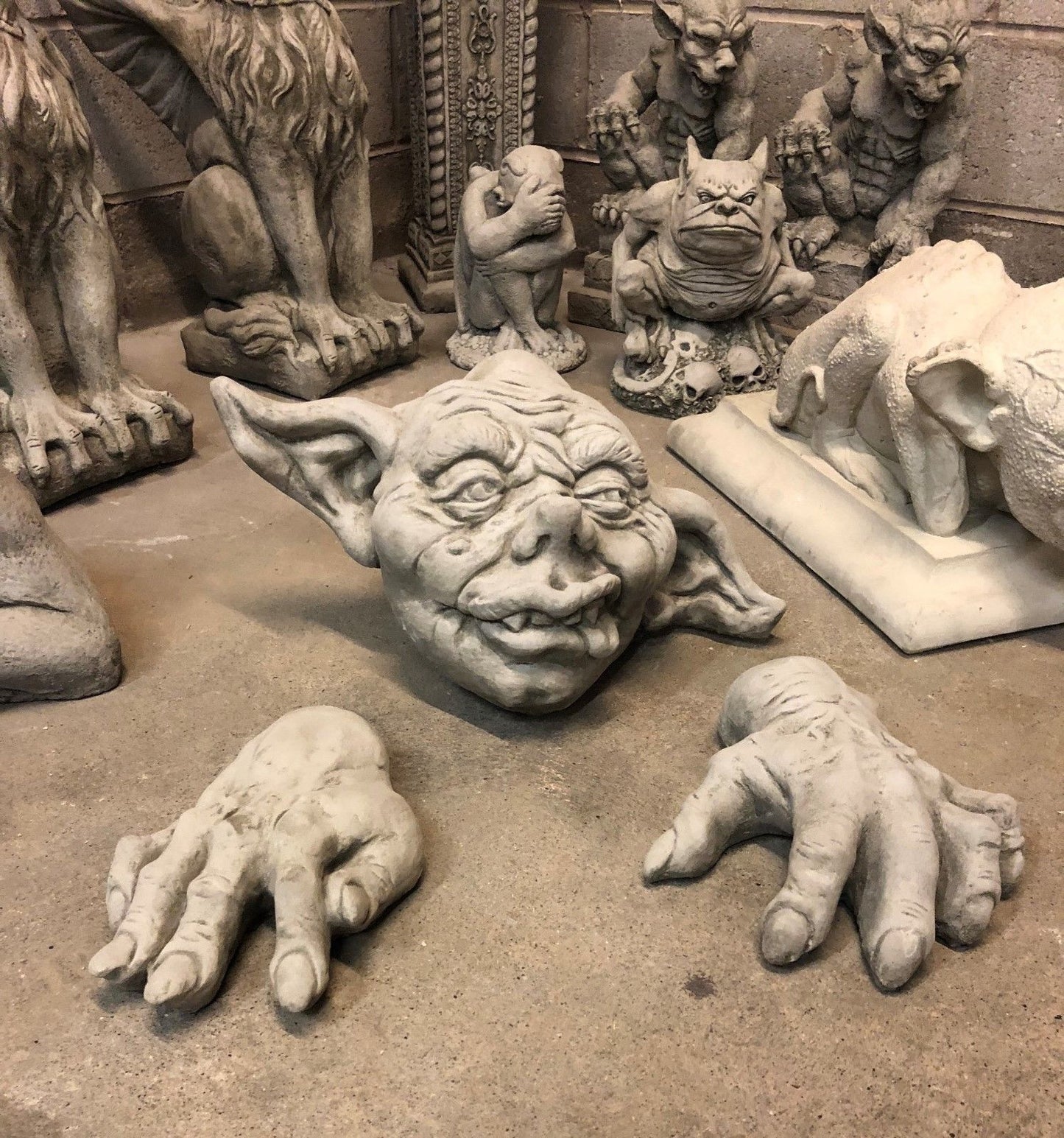 Stone Gargoyle Zombie Ornament