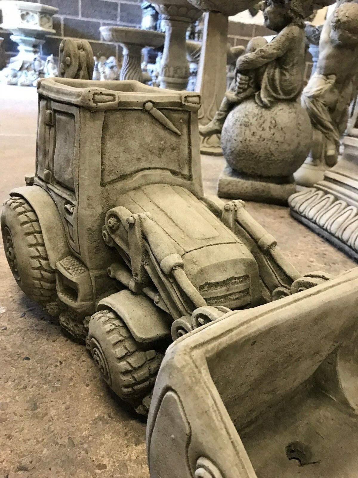 Stone JCB Shovel Digger Planter