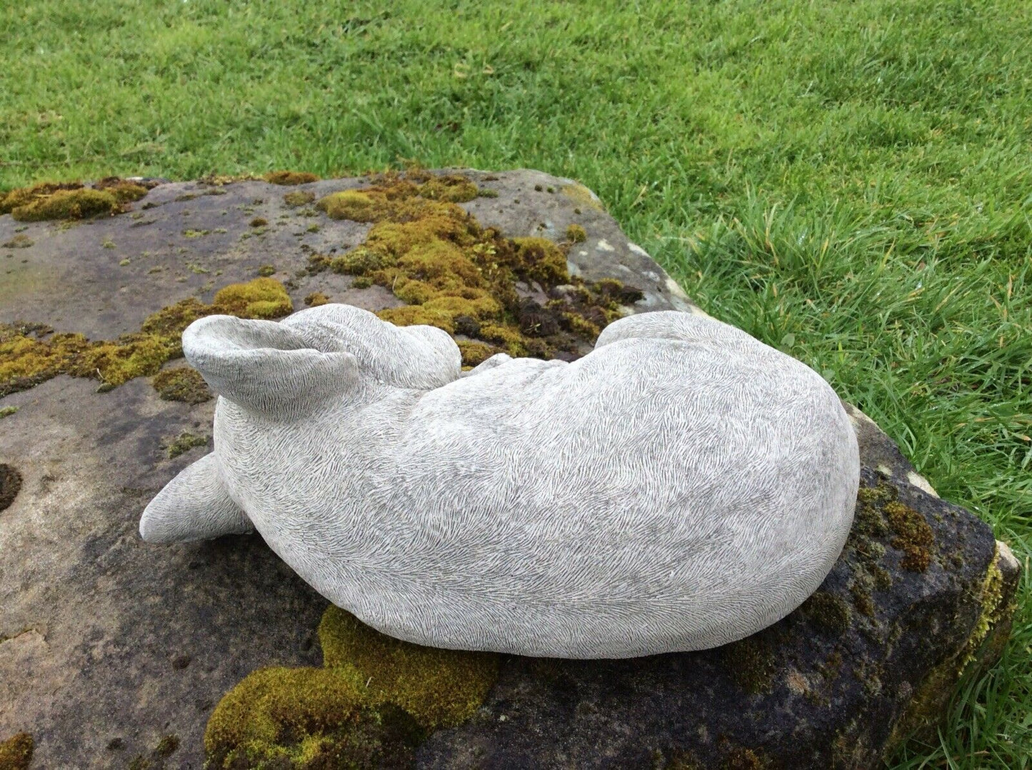 Stone Sleeping French Bulldog Ornament