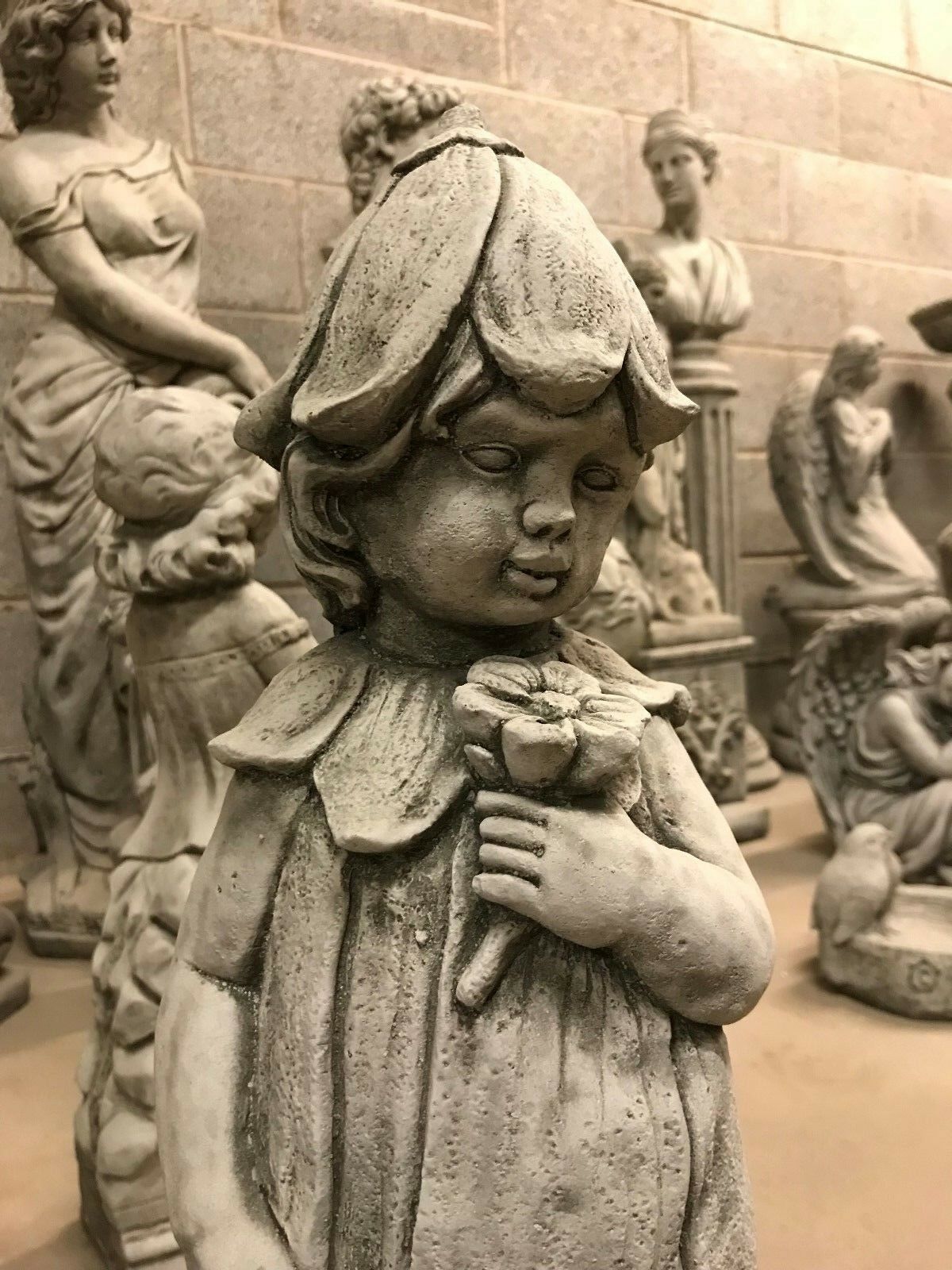 Stone Bluebell Girl Statue