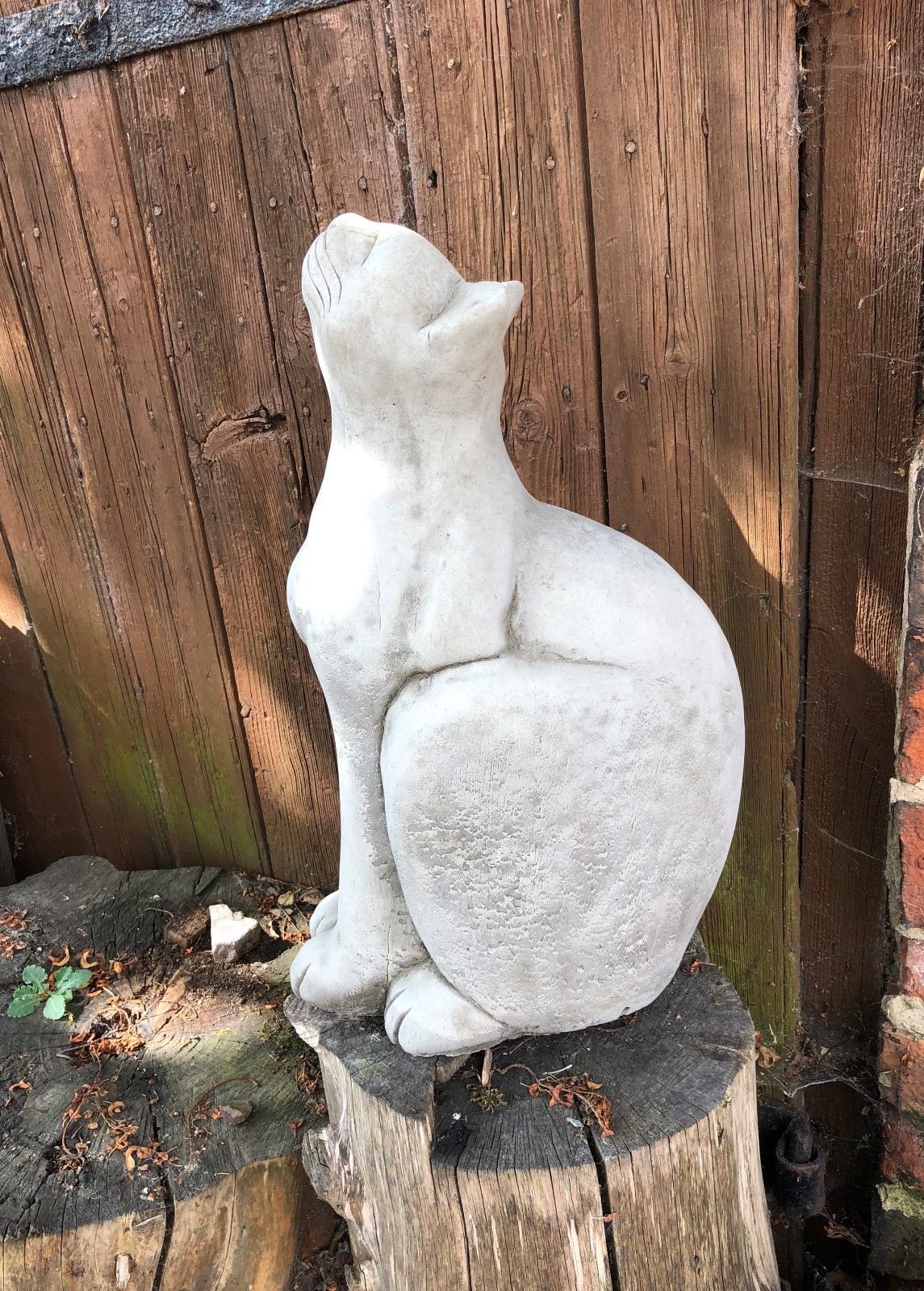 Stone Gazing Cat Ornament
