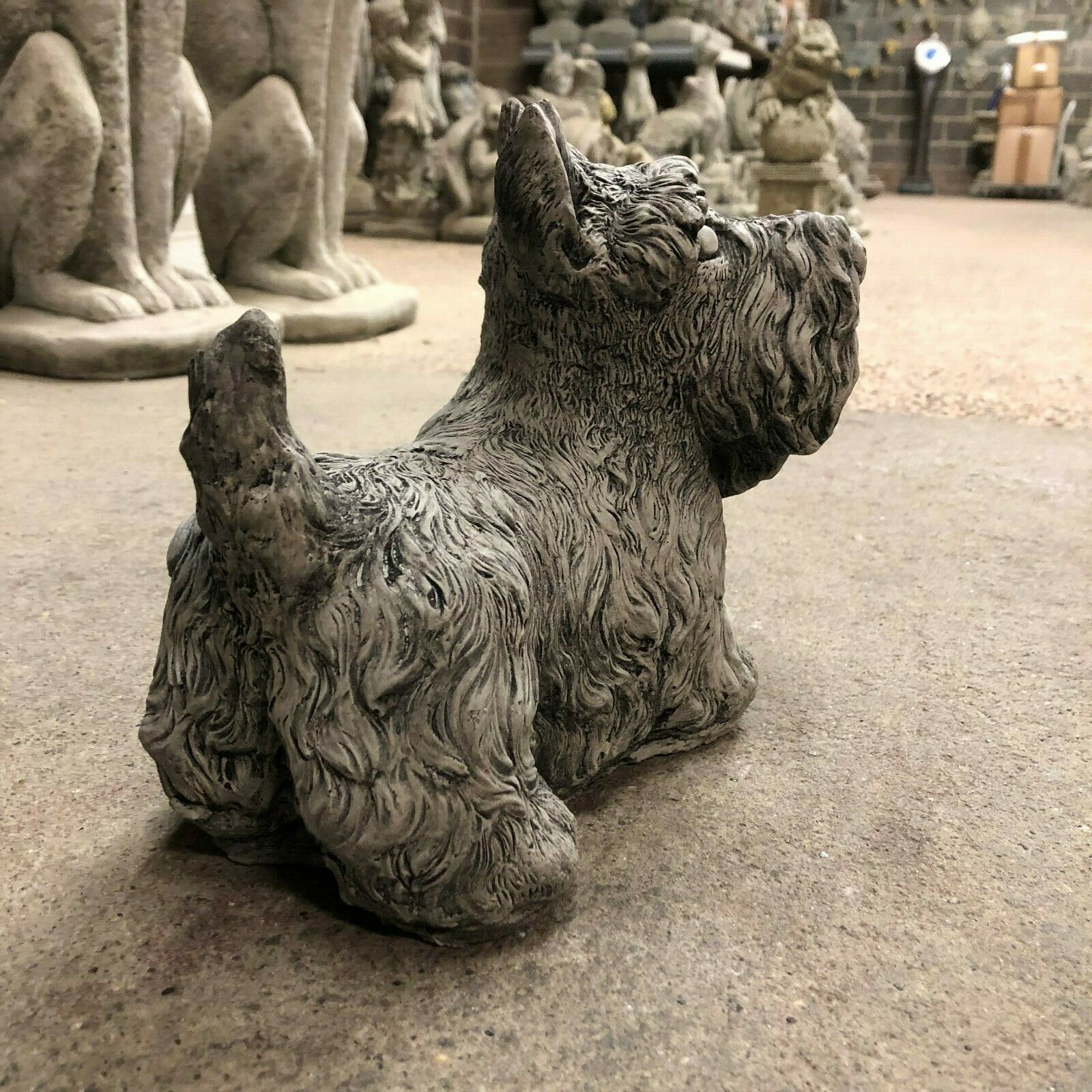 Stone Scottish Terrier Dog Ornament