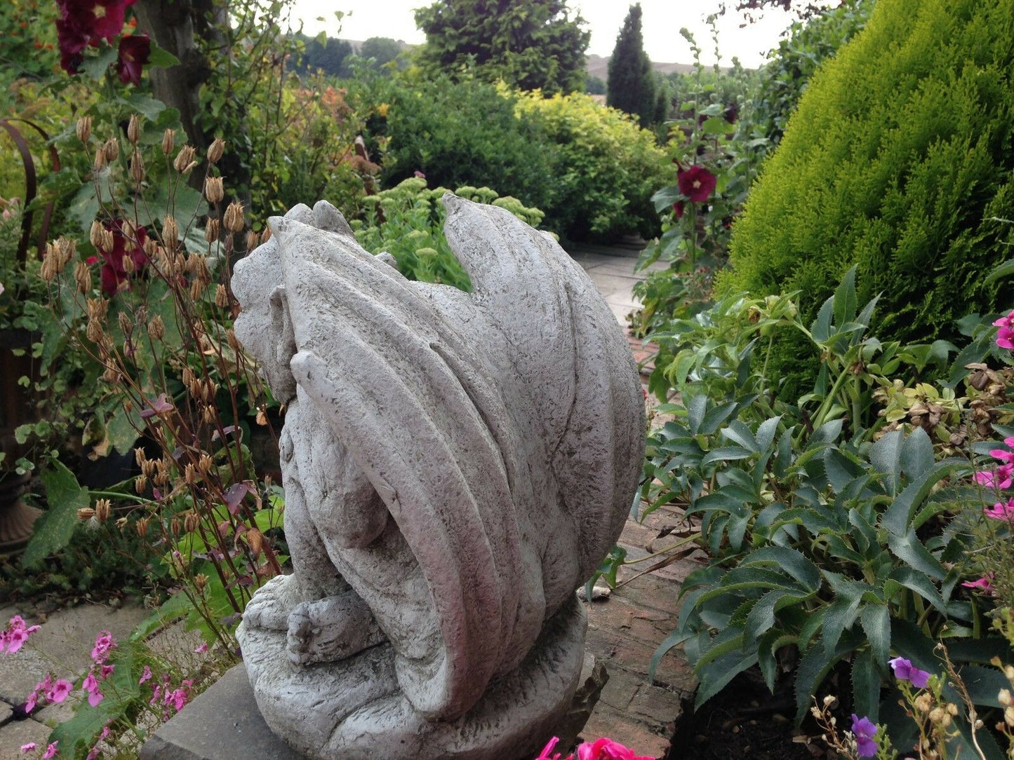 Winged Gargoyle Outdoor Ornament for Garden