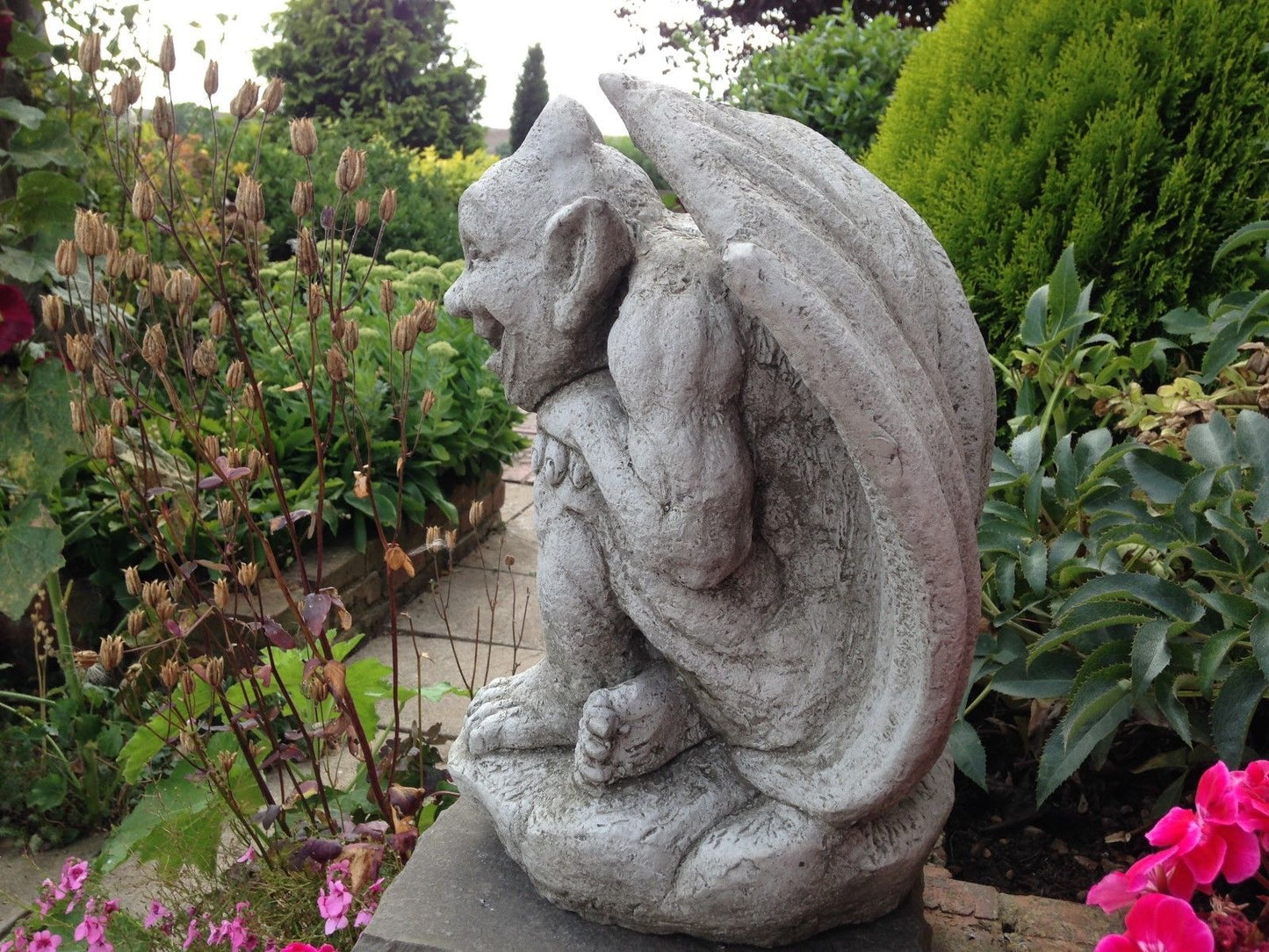 Winged Gargoyle Outdoor Ornament for Garden