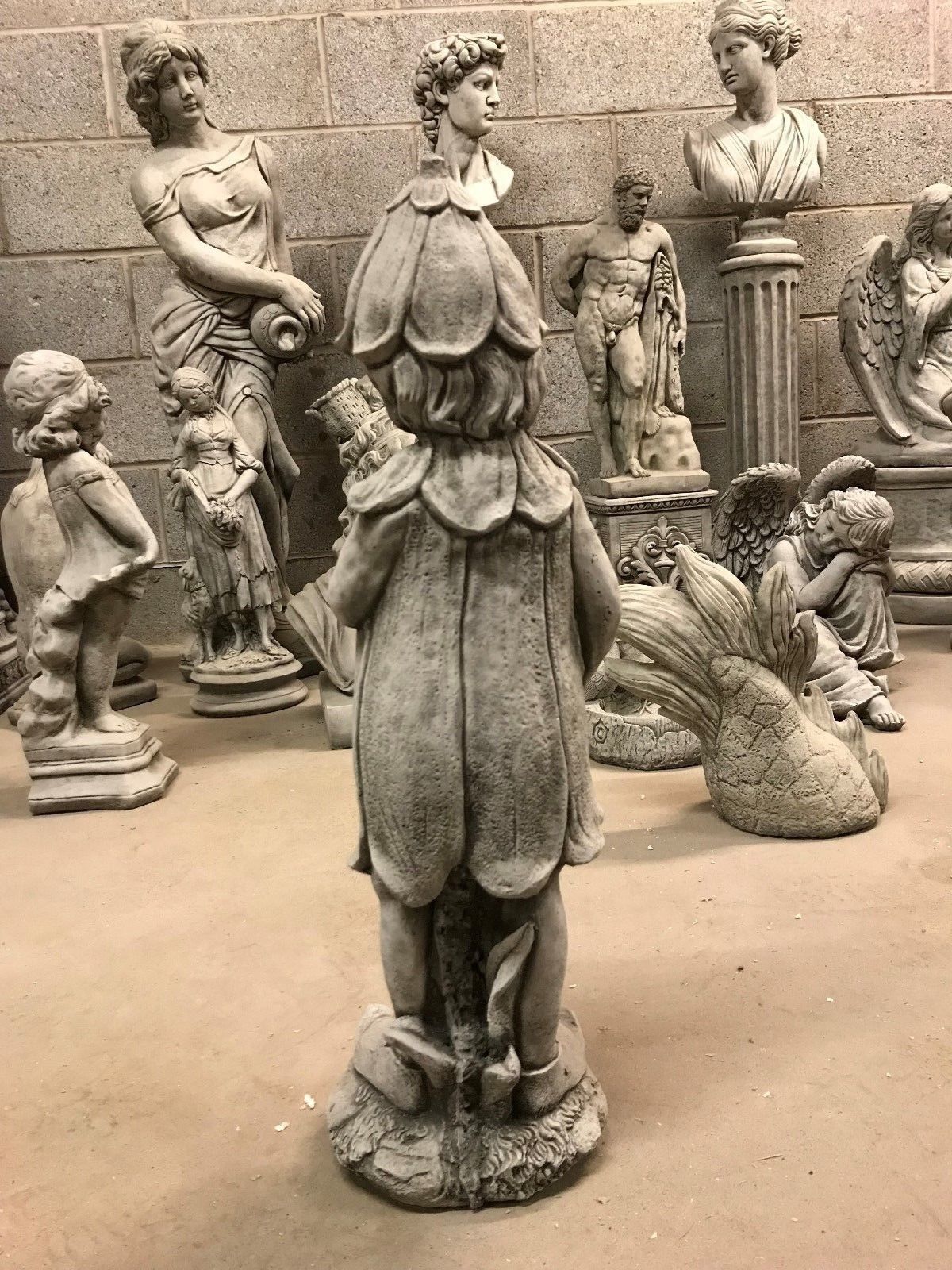 Stone Bluebell Girl Statue